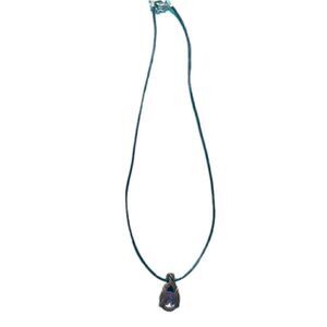 Amethyst handmade wire wrapped pendant NIB